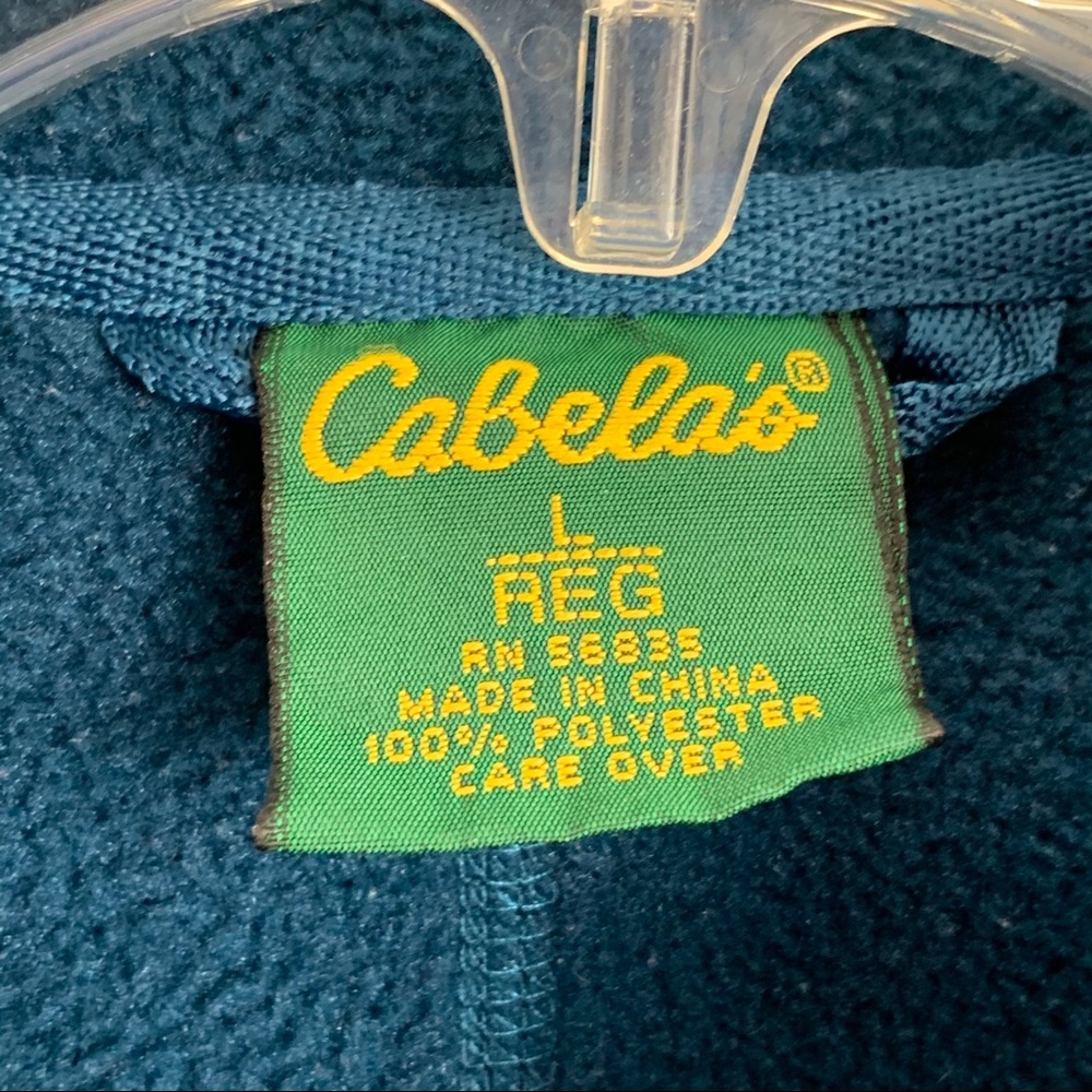 Cabela’s Blue Fleece Zip-up Jacket L - Picture 4 of 12